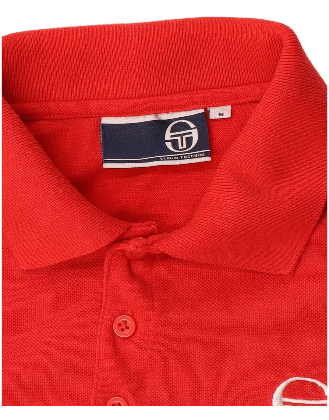 Мужская рубашка-поло Sergio Tacchini среднего красного цвета