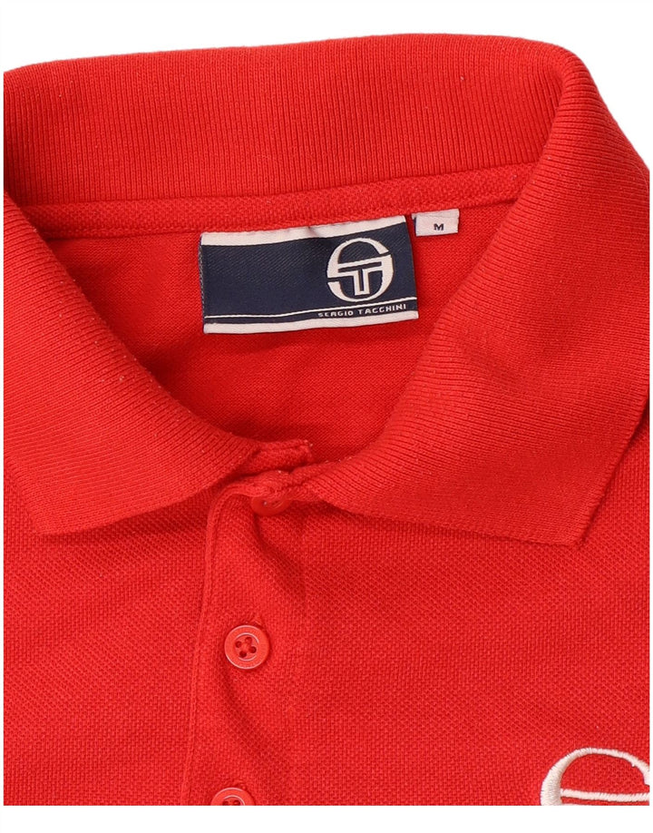 Мужская рубашка-поло Sergio Tacchini среднего красного цвета