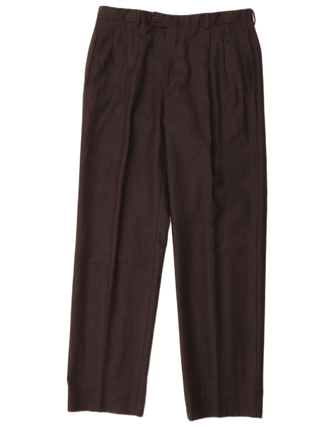 Мужские костюмные брюки MARCO PLANESIO IT 52 XL W34 L33 черные шерстяные