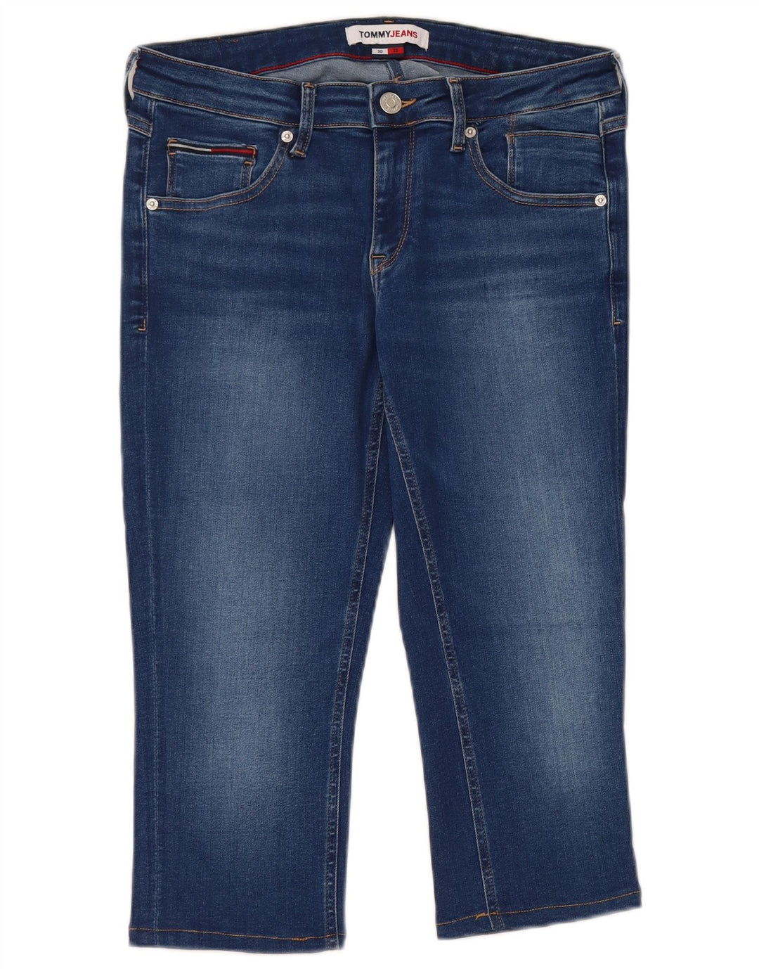 Женские капри Tommy Hilfiger W30 L18 синие, хлопок