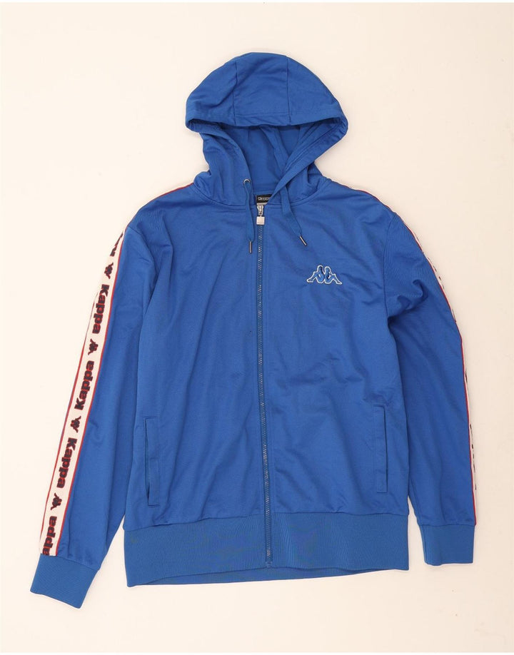 Мужской спортивный костюм Kappa с графическим рисунком, верхняя куртка XL, синий полиэстер с цветными блоками