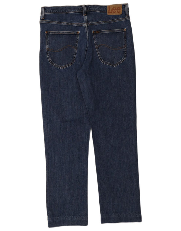 Мужские прямые джинсы Lee Brooklyn W34 L29, синий хлопок