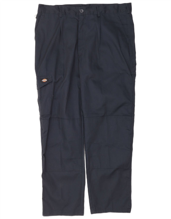 Мужские прямые брюки-карго Dickies W40 L31 темно-синие из полиэстера