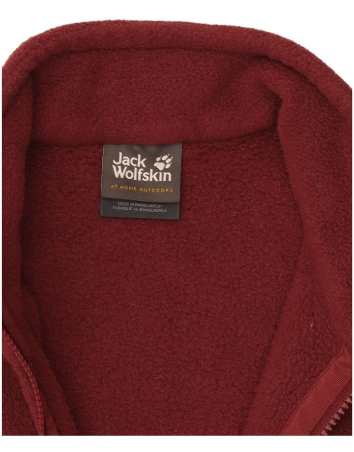 Женская флисовая куртка Jack Wolfskin UK 10/12, средний бордовый полиэстер