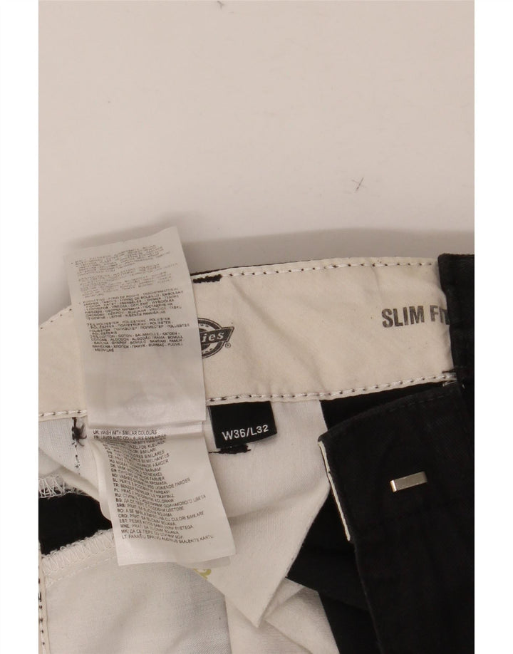 Мужские брюки-чиносы DICKIES Slim Fit W36 L32, черный полиэстер