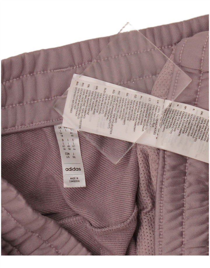 Женские спортивные брюки ADIDAS Джоггеры UK 16/18, большой фиолетовый полиэстер