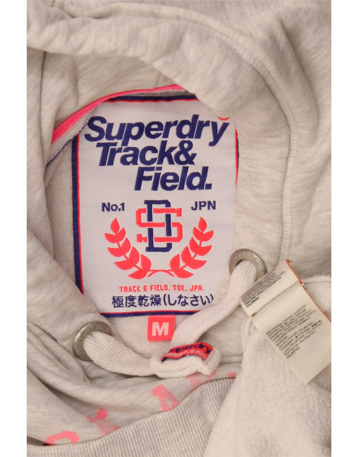 Мужской джемпер с капюшоном Superdry с рисунком, средний серый, хлопок