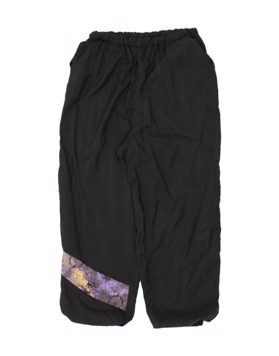 VINTAGE Womens Tracksuit Trousers UK 16 Large  Black Vintage Vintage and Second-Hand Vintage from Messina Hembry 