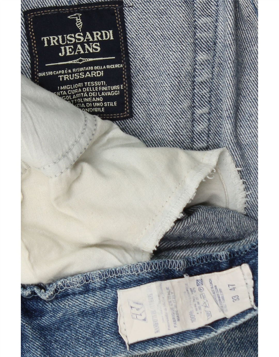 TRUSSARDI Женские зауженные джинсы W33 L30 Синие, хлопок