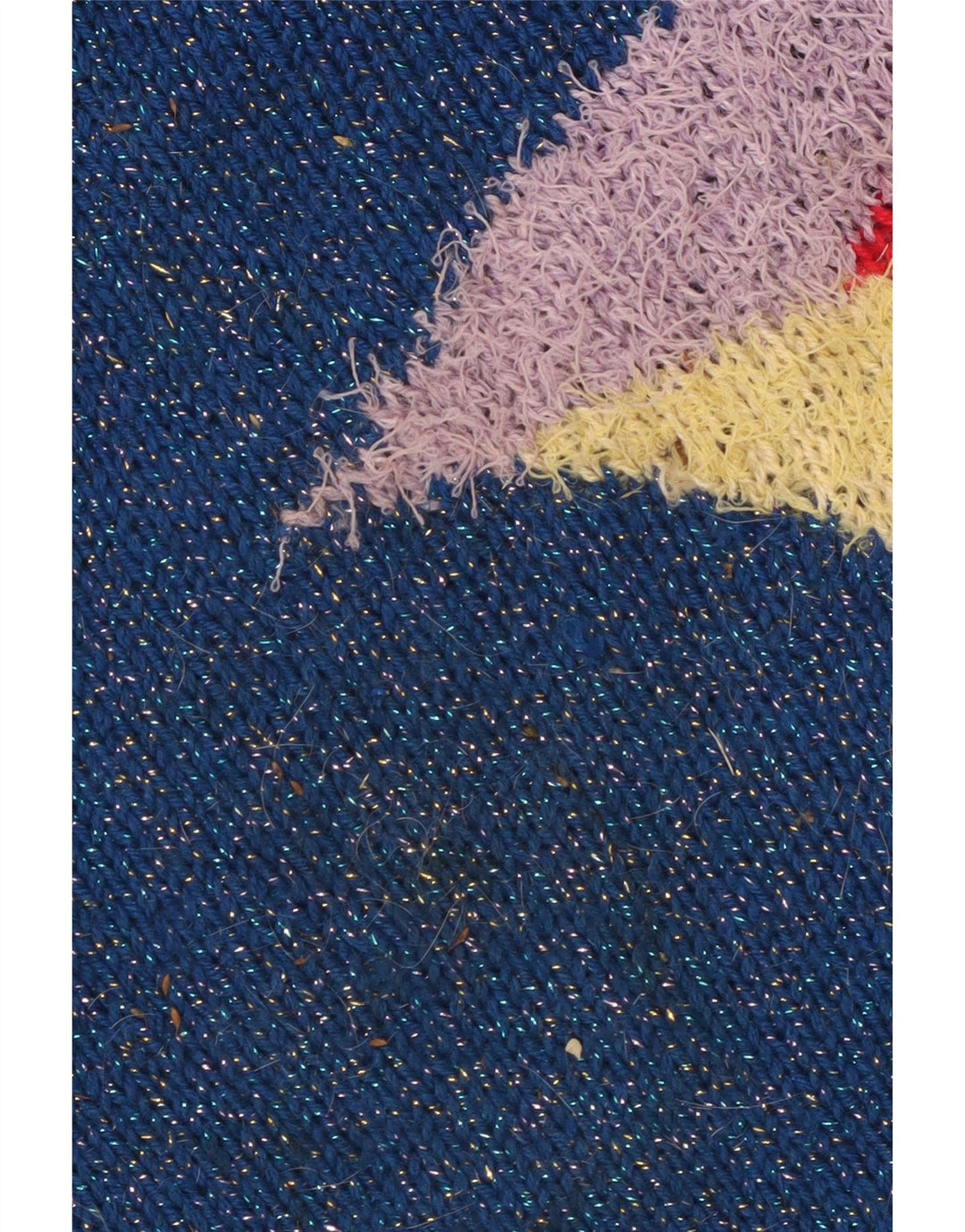 ВИНТАЖНЫЙ женский джемпер с высоким воротником, Великобритания, 14, большой синий цвет с цветными блоками