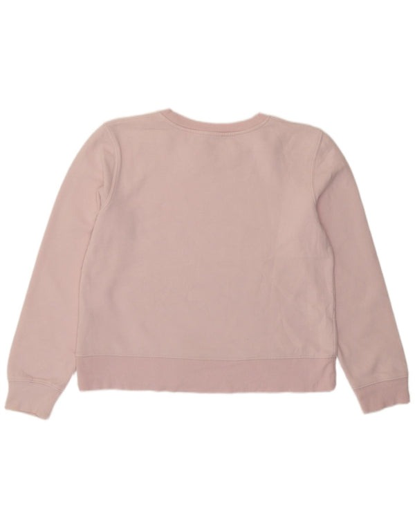 Женский свитер Zara UK 12, хлопковый джемпер среднего розового цвета