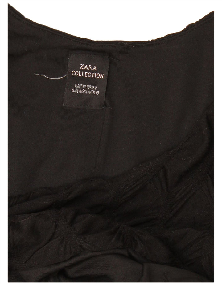 Женское платье-футляр ZARA с длинным рукавом UK 14, большое черное