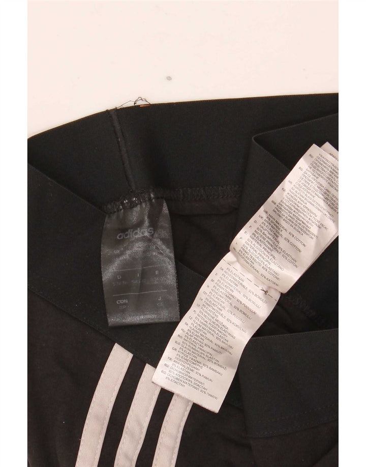 Женские леггинсы Adidas UK 8, маленькие черные хлопковые
