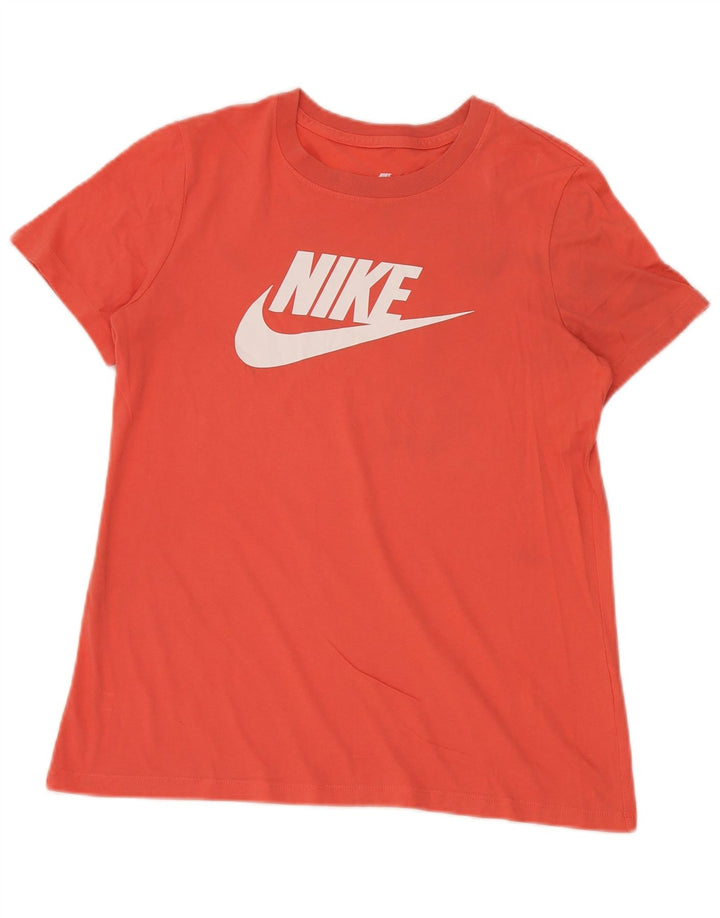 Женская футболка с рисунком Nike Top UK 14, средний оранжевый