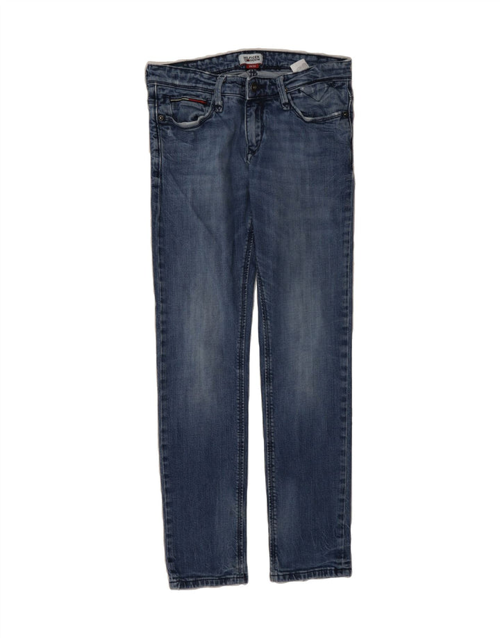 TOMMY HILFIGER Womens Slim Jeans W29 L32 Blue Cotton Vintage Tommy Hilfiger and Second-Hand Tommy Hilfiger from Messina Hembry 