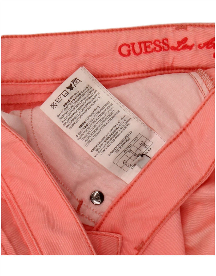 Guess Женские узкие джинсы W29 L26 Розовые из лиоцелла