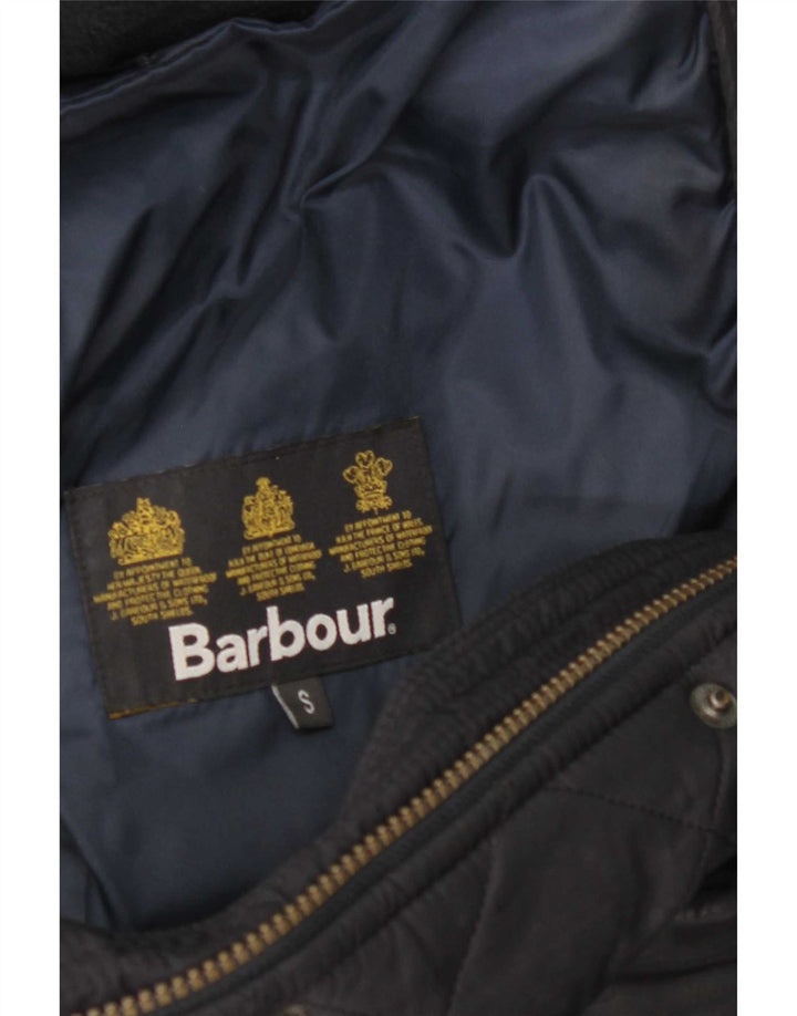 Мужская стеганая куртка Barbour UK 36, маленькая, темно-синяя, полиэстер