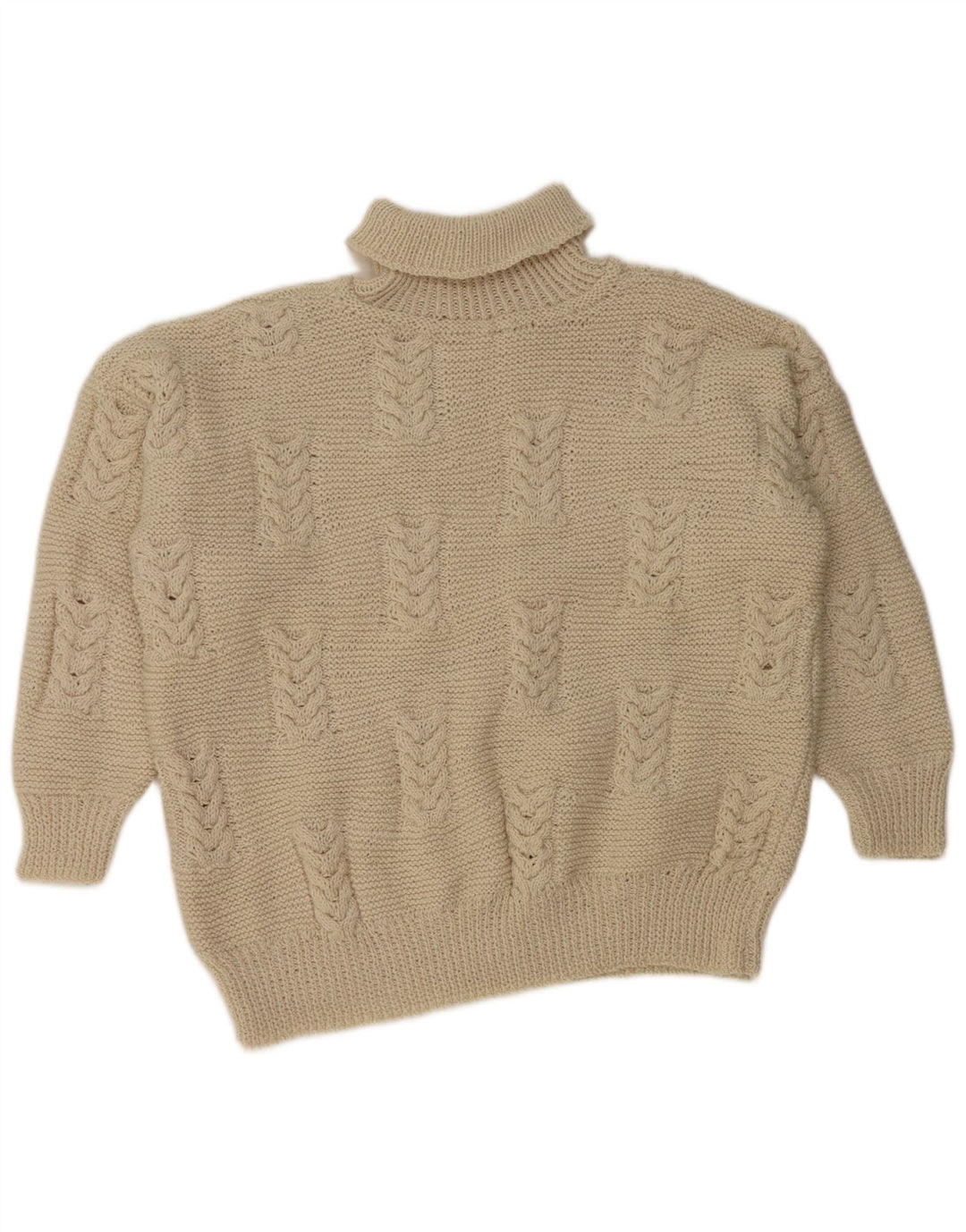 Винтажный женский укороченный джемпер с воротником-стойкой, Великобритания, 20, 2XL, белый цвет