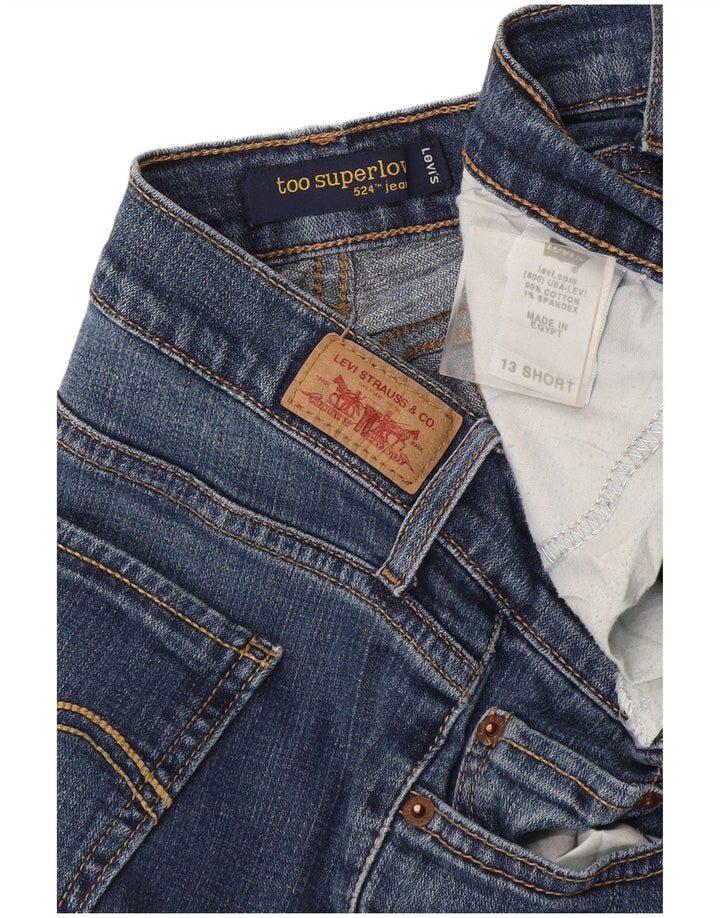 Женские джинсы Levi's 524 Too Superlow Bootcut, размер 13, большие W34 L28, синие