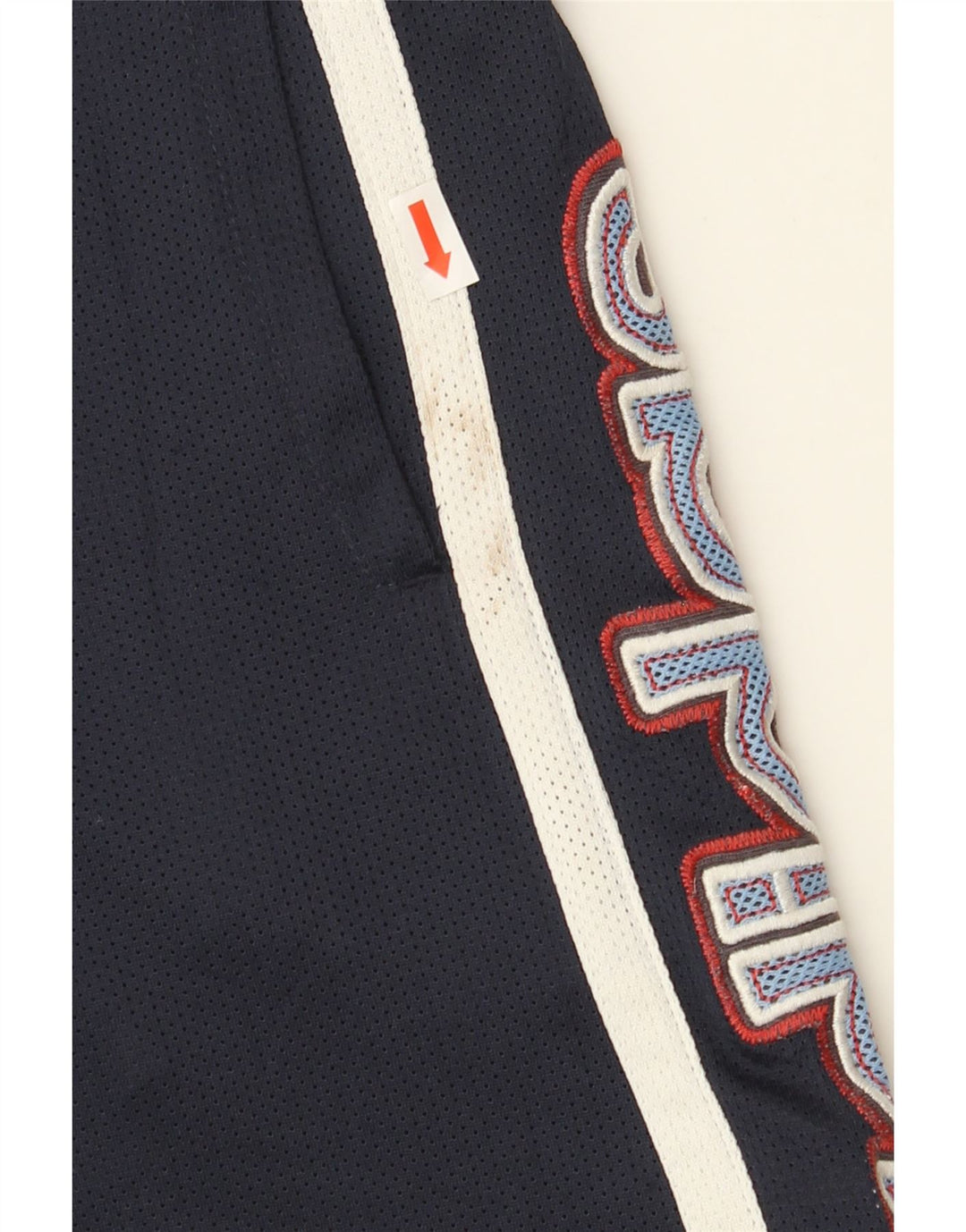ADIDAS Boys Graphic Sport Shorts 11-12 Years  Navy Blue Polyester Vintage Adidas and Second-Hand Adidas from Messina Hembry 