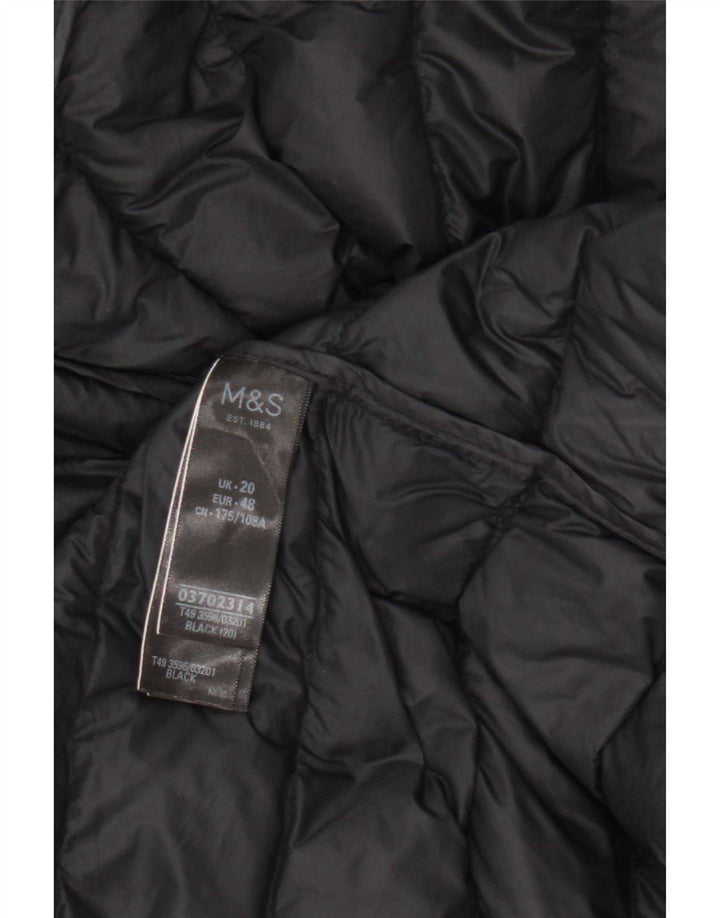 Женский утепленный жилет Marks & Spencer UK 20 2XL, черный полиамид