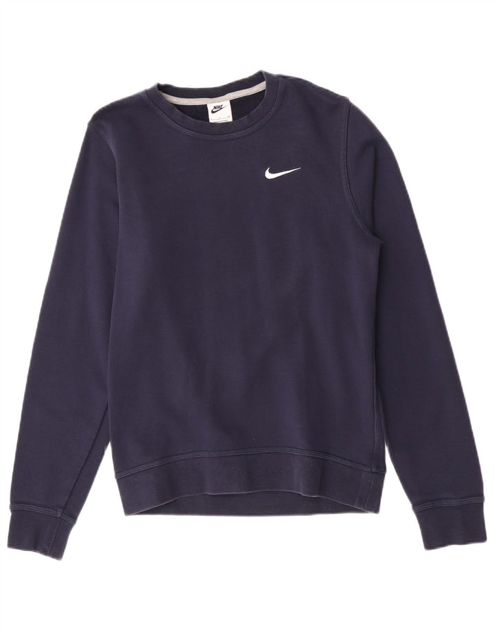 Мужской свитер Nike, маленький темно-синий, хлопковый