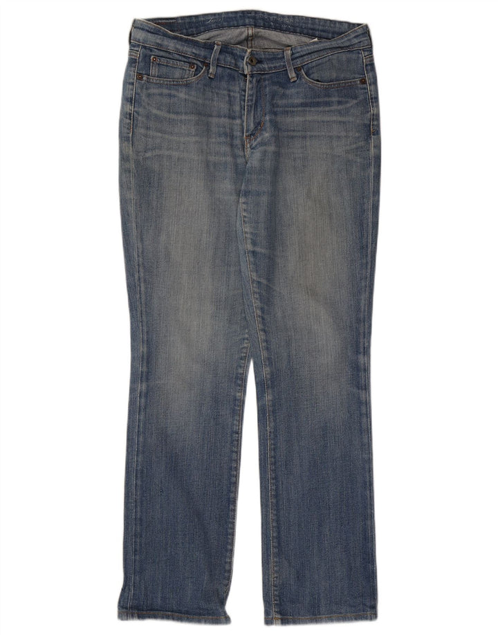 Женские прямые джинсы Levi's США 10, большие размеры W32 L30, синие, хлопок