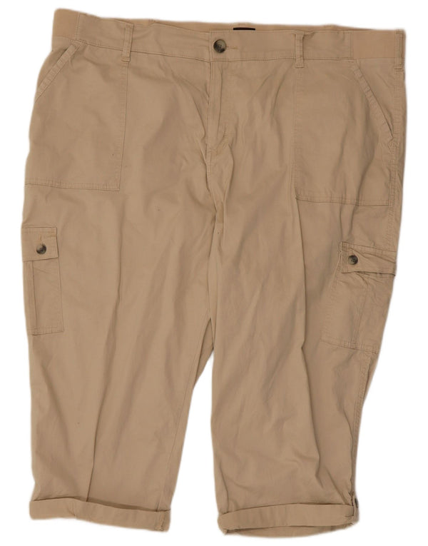 LEE Mens Cargo Bermuda Shorts US 24W2XL W46 Beige Cotton
