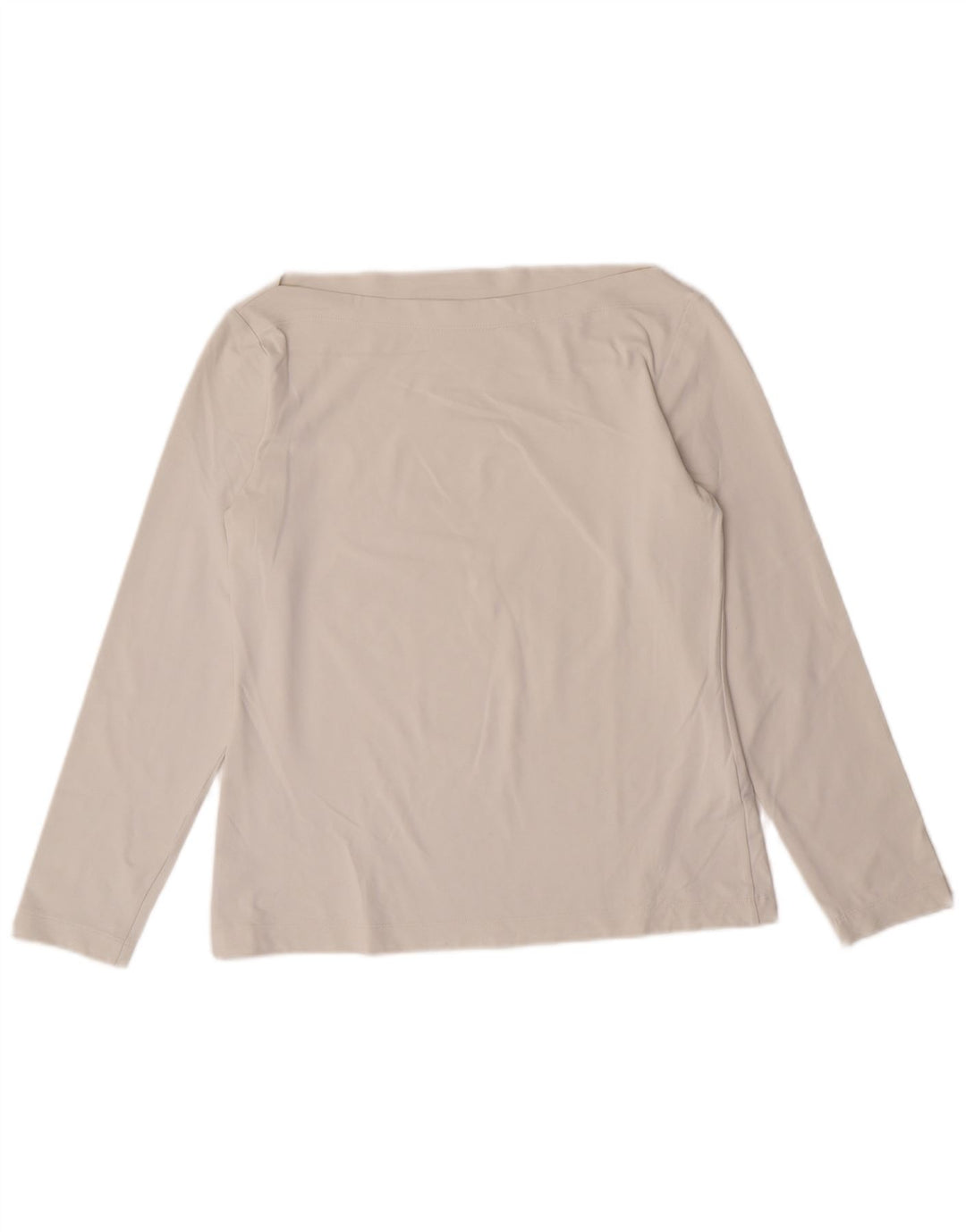 Женский укороченный топ Sportmax с длинным рукавом UK 12, средний белый полиамид