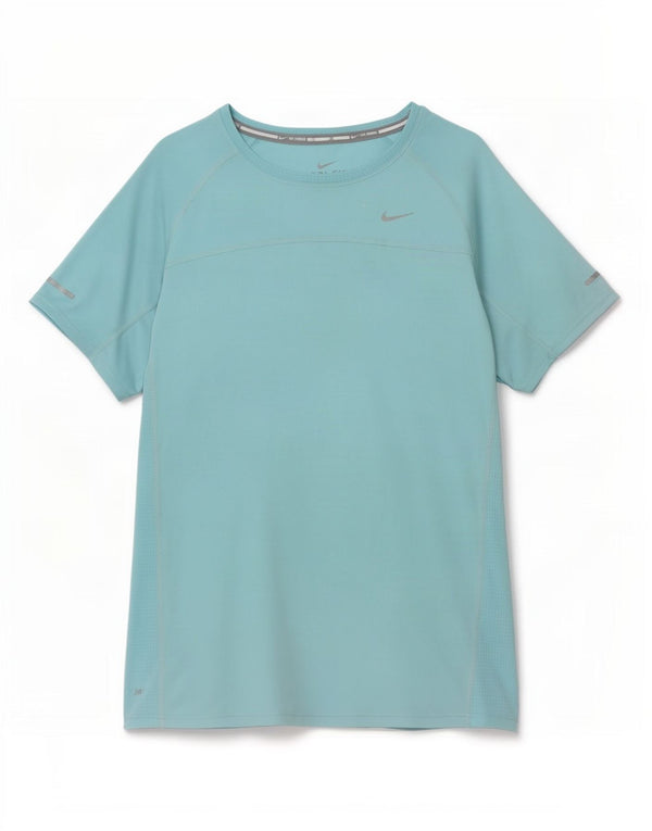 Женская футболка Nike Dri Fit Top UK 10, маленький синий полиэстер