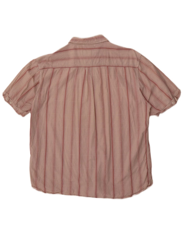 Мужская рубашка с коротким рукавом Wrangler XL розовая полоска