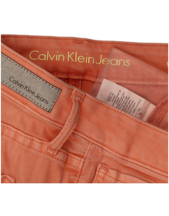 Женские джинсы скинни CALVIN KLEIN США 6 Средний W28 L27 Оранжевый хлопок