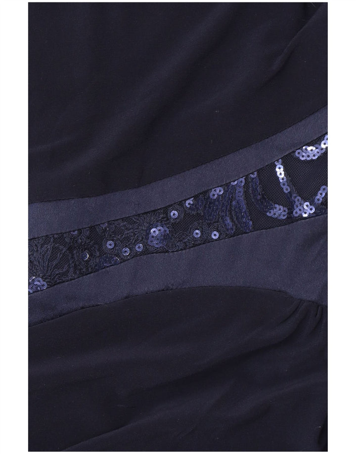 Женское платье-футляр без рукавов RALPH LAUREN, размер США 4, маленький размер, темно-синий, полиэстер