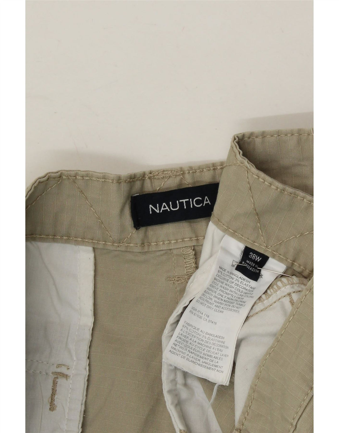 NAUTICA Mens Cargo Shorts W38 XL Green Cotton Vintage Nautica and Second-Hand Nautica from Messina Hembry 