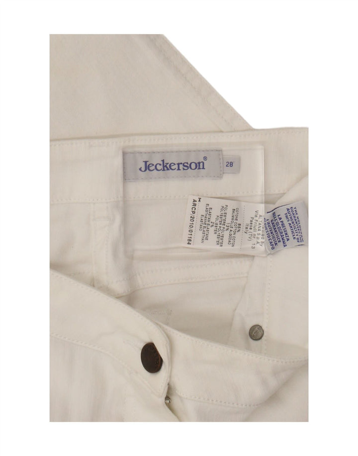 JECKERSON Womens Straight Jeans W28 L28 White Cotton Vintage Jeckerson and Second-Hand Jeckerson from Messina Hembry 