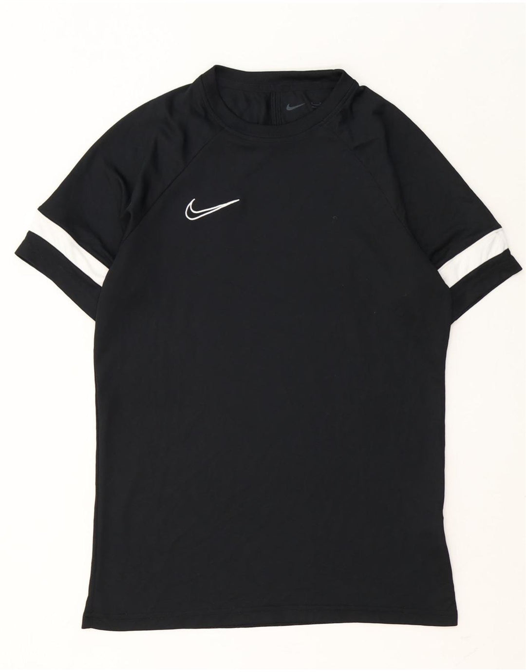 Мужская футболка Nike Dri Fit, средний черный полиэстер с цветными блоками