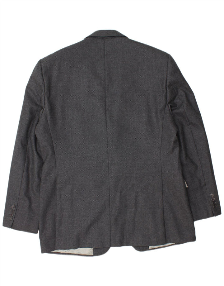Мужской пиджак Aquascutum на 2 пуговицах, Великобритания, 46, 3XL, серая шерсть