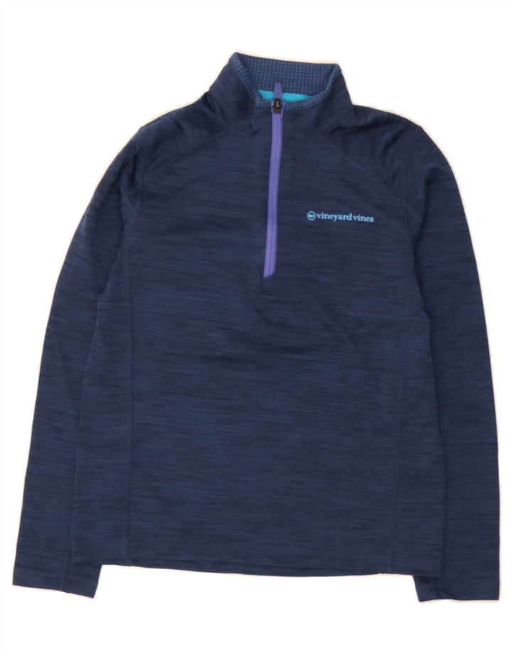 VINEYARD VINES Womens Pullover Tracksuit Top UK 12 Medium Navy Blue Vintage Vineyard Vines and Second-Hand Vineyard Vines from Messina Hembry 