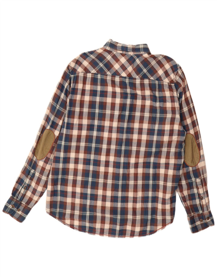 Мужская фланелевая рубашка обычного кроя Marlboro Classics XL в разноцветную клетку