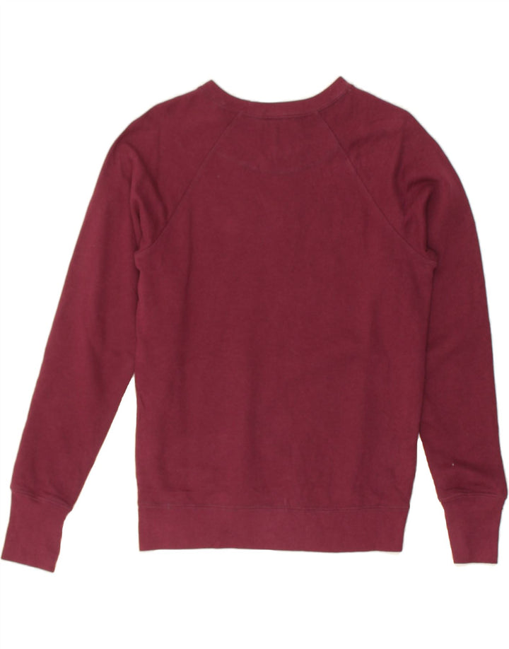 CHAMPION Womens Graphic Sweatshirt Jumper UK 6 XS Burgundy | Vintage Champion | Thrift | Second-Hand Champion | Used Clothing | Messina Hembry 