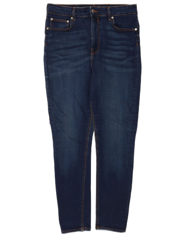 Женские джинсы скинни Zara EU 42, большие W32 L28, синие, хлопок