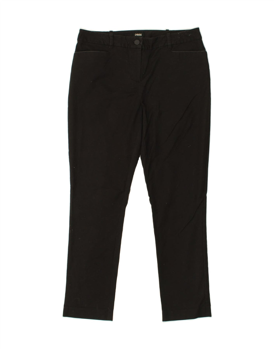 OASIS Womens Slim Casual Trousers UK 12 Medium W32 L26 Black | Vintage Oasis | Thrift | Second-Hand Oasis | Used Clothing | Messina Hembry 