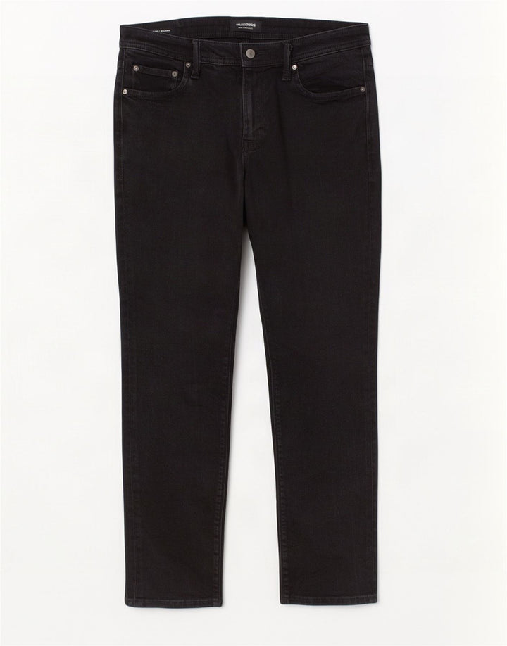 Мужские узкие джинсы Jack & Jones GLENN W33 L30, черный хлопок