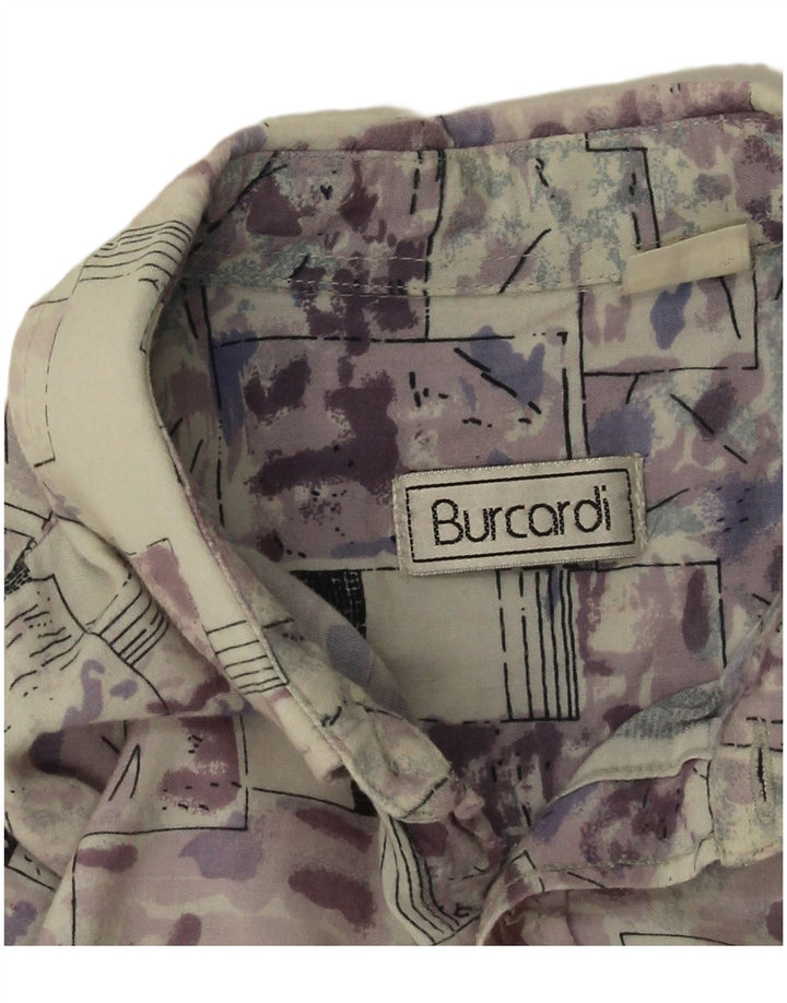 Мужская рубашка с коротким рукавом Burcardi, большая разноцветная с геометрическим узором