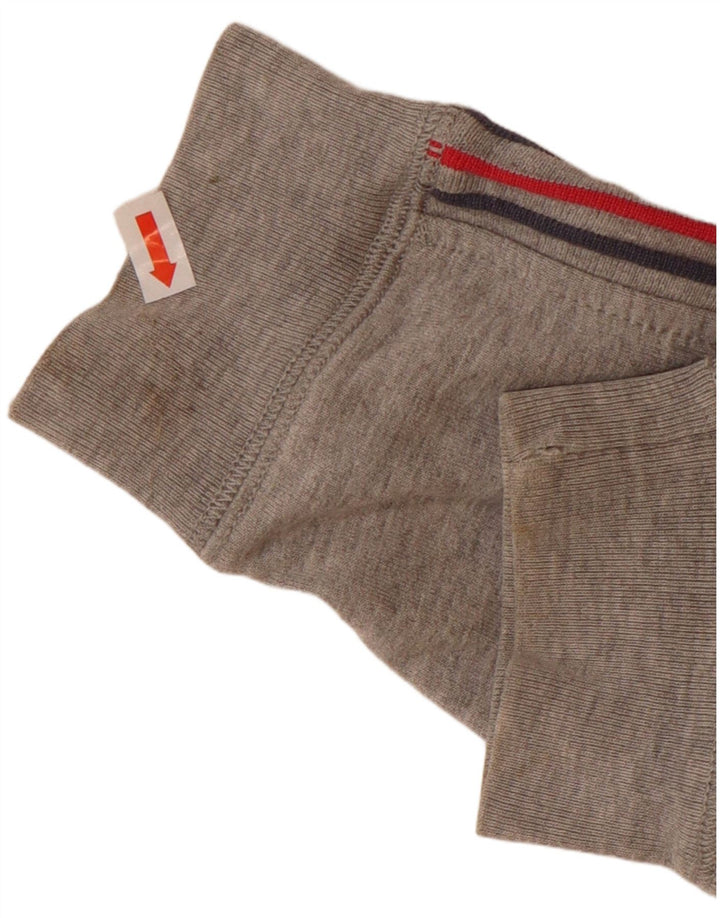 TOMMY HILFIGER Womens Tracksuit Top Jacket UK 14 Medium Grey Cotton