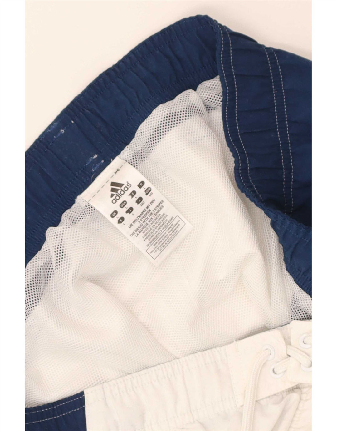 Мужские шорты для плавания Adidas с рисунком, большие белые полиэстер с цветными блоками