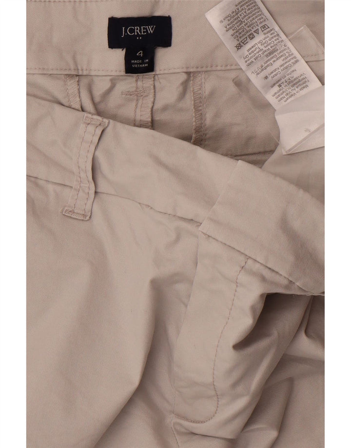 J. CREW Womens Chino Shorts US 4 Small W32  Beige Cotton