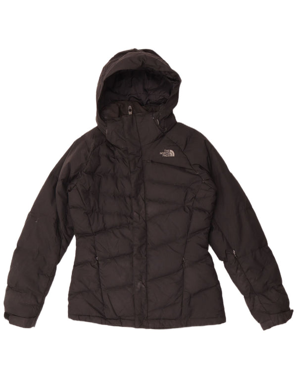 Женская стеганая куртка оверсайз с капюшоном The North Face UK 10, маленькая черная