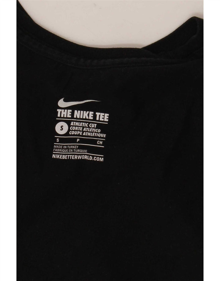 Мужская футболка с графическим принтом Nike Athletic Cut, маленькая черная