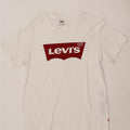LEVI'S Mens Graphic T-Shirt Top Small White Cotton Vintage Levi's and Second-Hand Levi's from Messina Hembry 